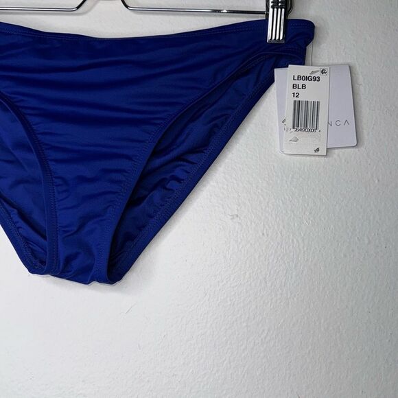 La Blanca Island Goddess Solid Hipster Bottom Size 12 - Picture 3 of 4